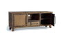 GINER Y COLOMER Mueble TV de madera reciclada y metal con puertas oxidadas